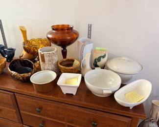 Red Wing Pottery, McCoy, Frankoma Pottery, Russel Wright
