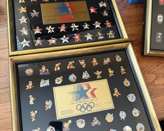 Olympics pins from LA games