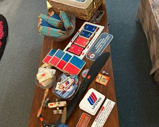 United Airlines Cards, Pamhlets, Stickers