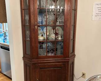 Pennsylvania House Corner Display Cabinet