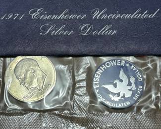 Eisenhower Uncirculated Silver Dollar