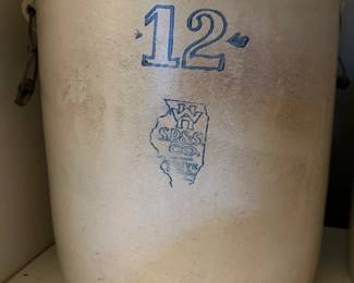 White Hall Stoneware 12 gallon Crock