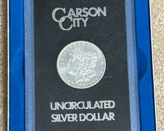 Carson City Uncirculated Silver Dollar