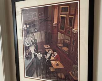 Juarez Machado "Bistro" Framed Print