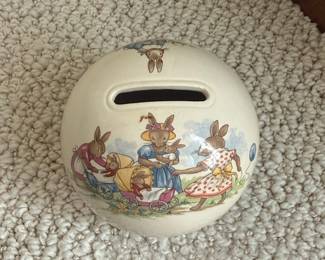 Royal Doulton Bunnykins "Celebrate Your Christening" Money Box