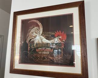Nancy Noel Signed Leghorn Chickens Print