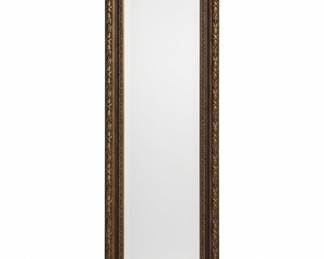 Bassett Mirror Company Ornate Gold Tone Floor Mirror