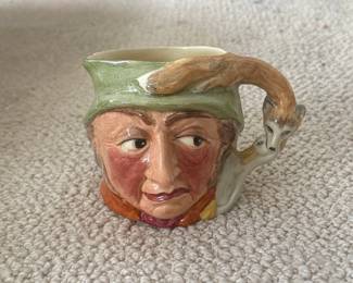 Staffordshire Character Jug Game Keeper with Fox Handle