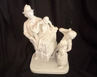 John Rogers Group Reed and Barton School Days Porcelain Bisque Figurine