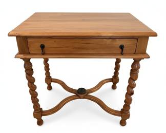 Barley Twist Side Table with Drawer
