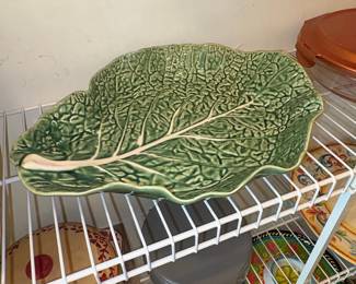 Bordallo Pinheiro Cabbage Leaf Platter