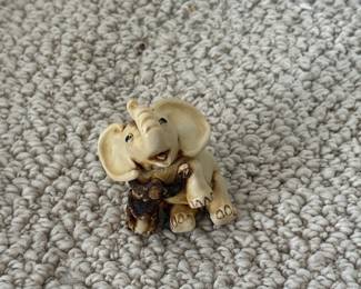 Surprise It's A Box (S.I.A.B.) Elephant and Monkey Trinket Box