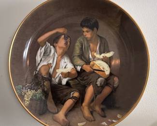 Schumann Arzberg Bavaria Decorative Plate - The Grape and Melon Eaters by Murillo