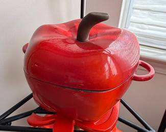 Technique Red Apple Enameled Cast Iron Dutch Oven