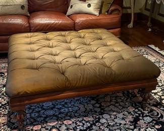 Large Henredon Tuft Ottoman Coffee Table