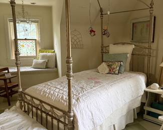 Twin Metal Canopy Bed