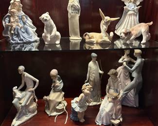 Lots of Lladro figurines