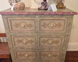 Hand Painted 3 Drawer Chest