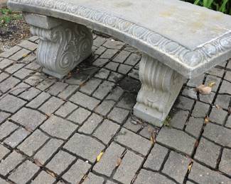 One of Many Concrete Garden Benches