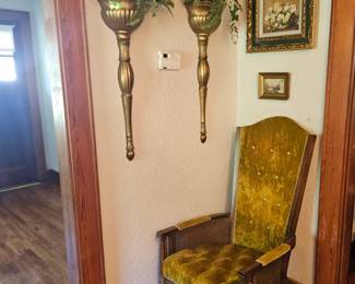 70's Velvet chair 