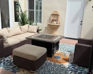 WOVEN PATIO SET