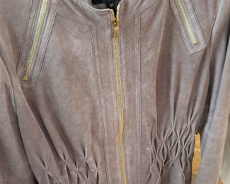 TAUPE SUEDE ESCADA JACKET - ANOTHER FAVE