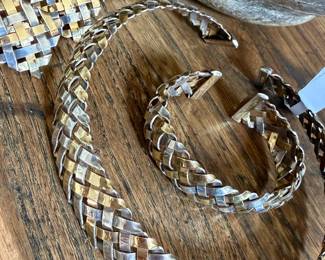 Designer 18kt gold and sterling set from Neiman Marcus 