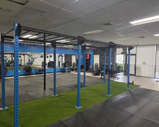 commercial grade monkey bars, training rig -- six sections, each about 4"