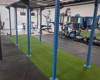 commercial grade monkey bars, training rig -- six sections, each about 4"