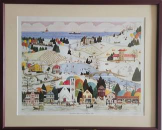  Limited Edition Print Titled  November Memories Of Darien Past By Claire Sci 