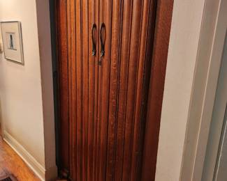 Art Deco curved armoire