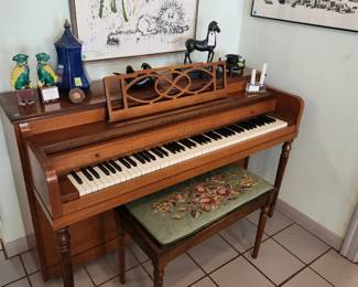 Piano and matching bench from the 50's