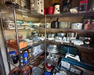 Miscellaneous kitchen appliances, Weavewood, coolers, kichenware