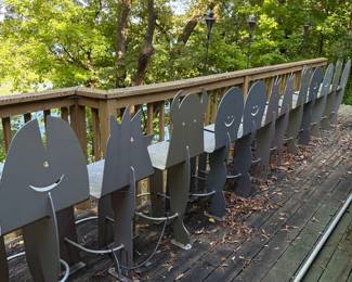 12 Artisan Handmade Aluminum Animal Chairs