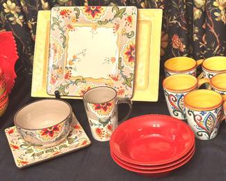 Many Pier 1 kitchen items 