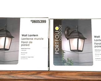 New in box wall lantern 