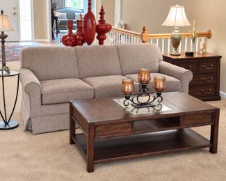Lazy Boy sofa, coffee table 