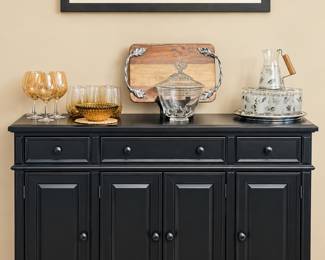 Black wood sideboard 