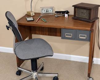 Mid Century Modern desk with chair 