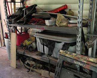 SHELVING IS NOT FOR SALE! It is holding up the shelf above it.