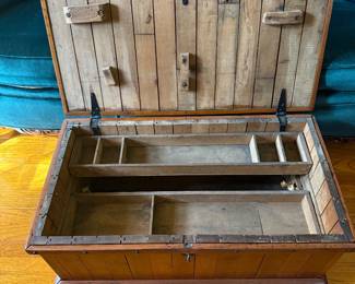 Wooden Carpenters Chest 