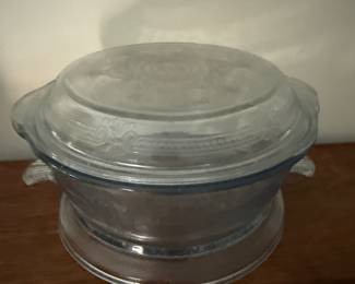 Fire King Sapphire Blue Philbe casserole dish