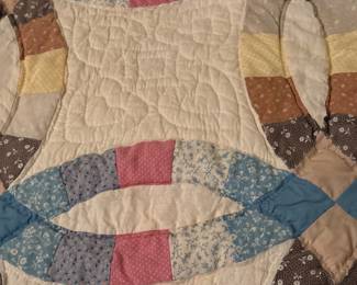 Double Wedding Ring Quilt & Heart Rare