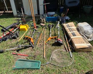 Multiple lawn tools and misc equipment 