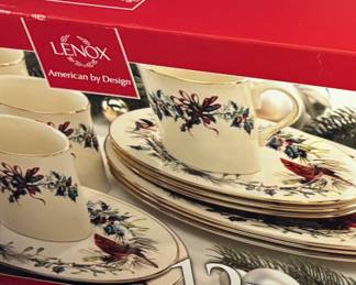 Lenox “Winter Greetings” 12 pc  - 4 ea dinner salad mugs set