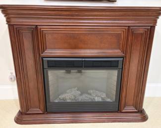 Electric Fireplace in basement