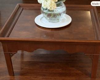 Hekman square coffee table