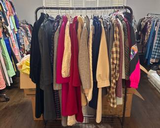 Vintage Coats, Cloaks, Ponchos, Shawls and Jackets some with matching pants and dresses