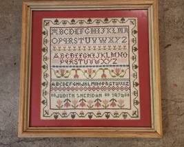 Hand stitched sampler