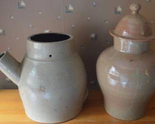 Antique jug and urns